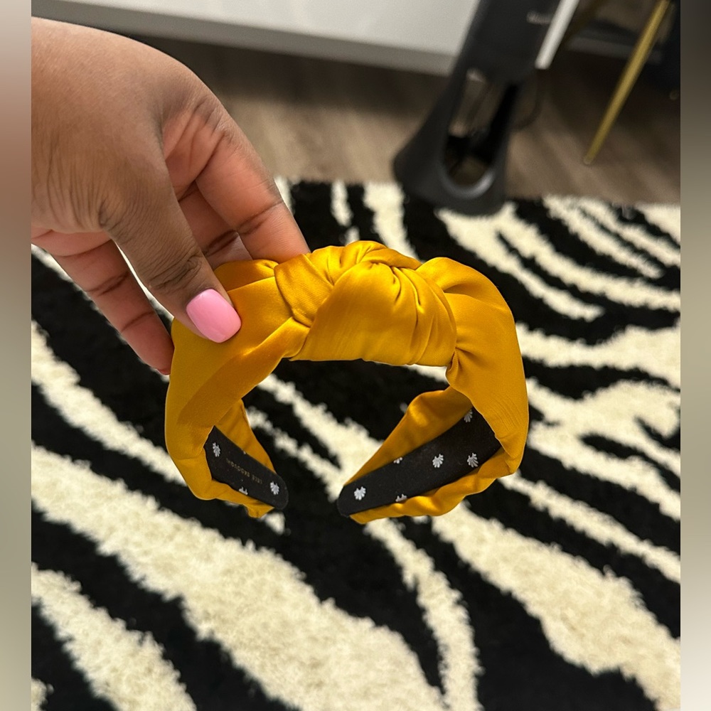 Lele sadoughi silk Knotted Headband in Goldenrod